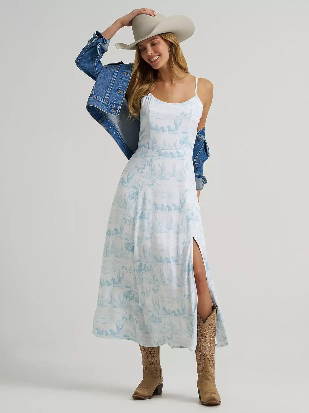 Women's Tank Maxi Dress in Country Toile