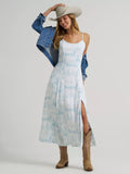 Women's Tank Maxi Dress in Country Toile