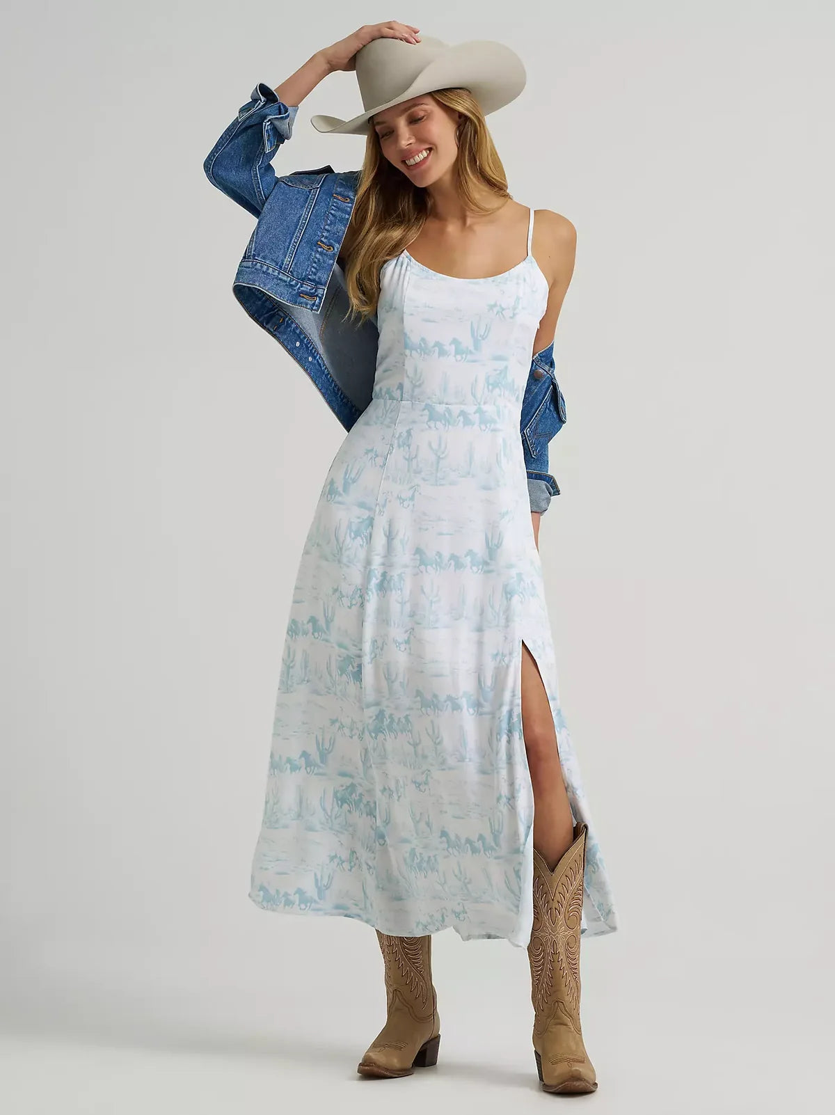 Women's Tank Maxi Dress in Country Toile
