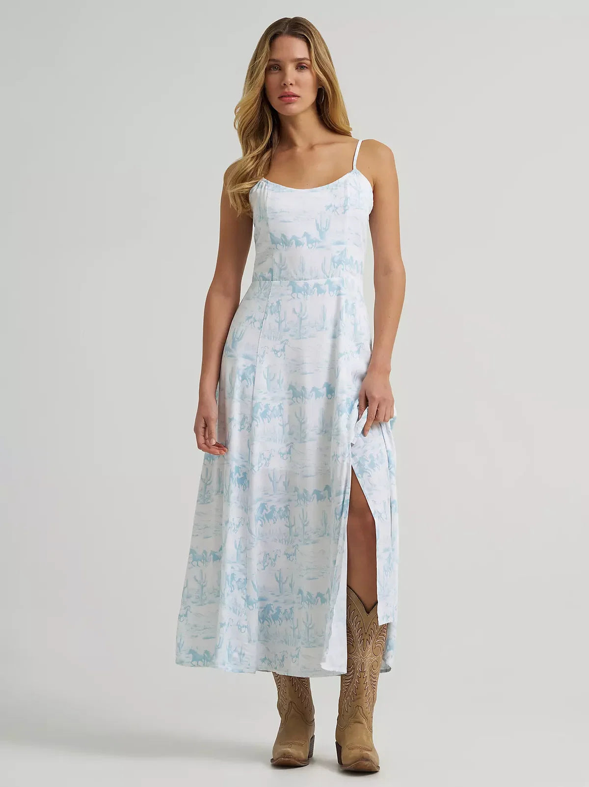 Women's Tank Maxi Dress in Country Toile