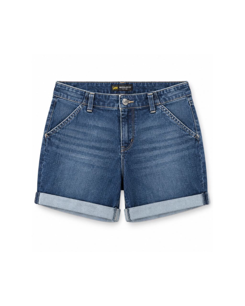 Regular Fit Denim Shorts – Dark Blue