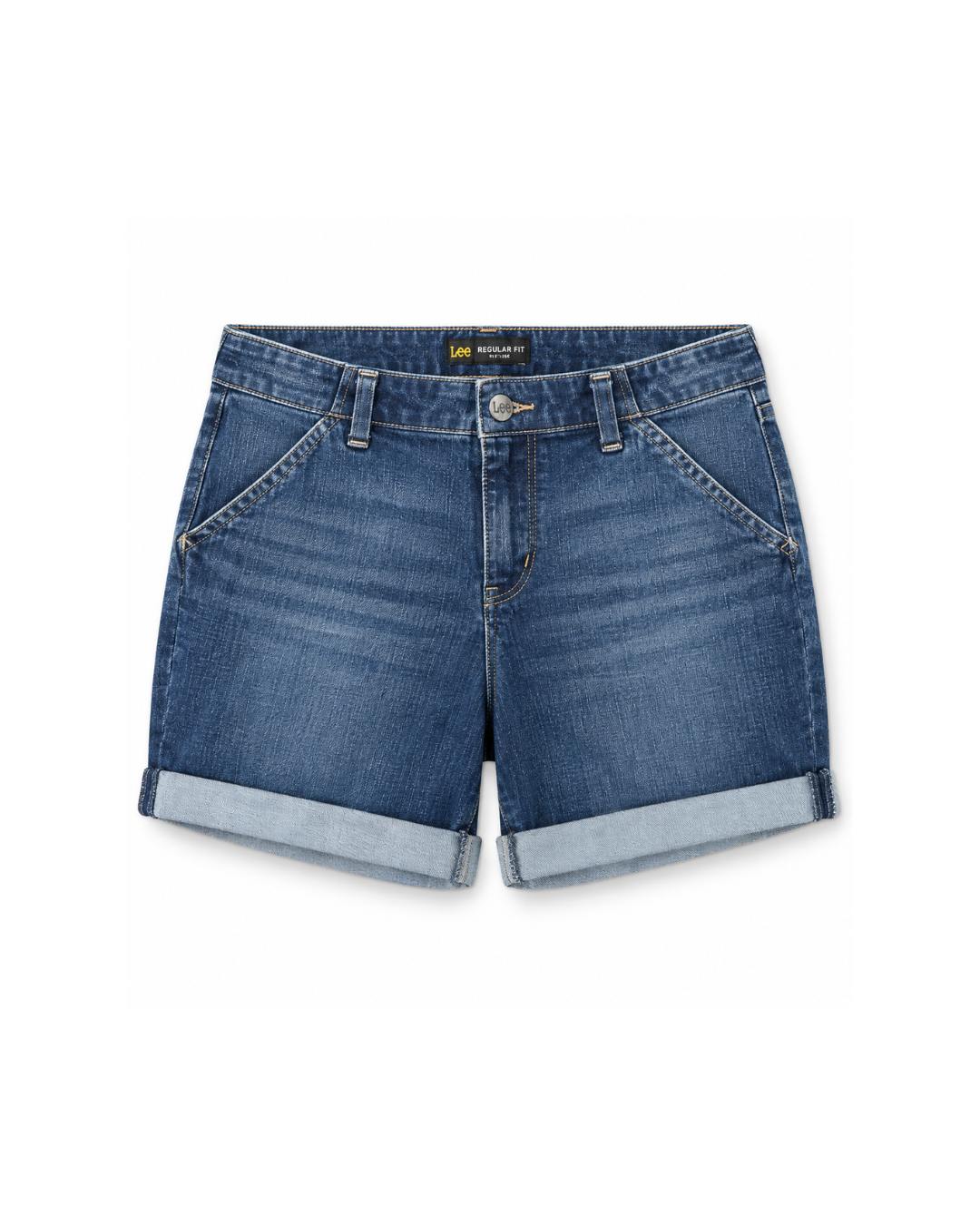 Regular Fit Denim Shorts – Dark Blue