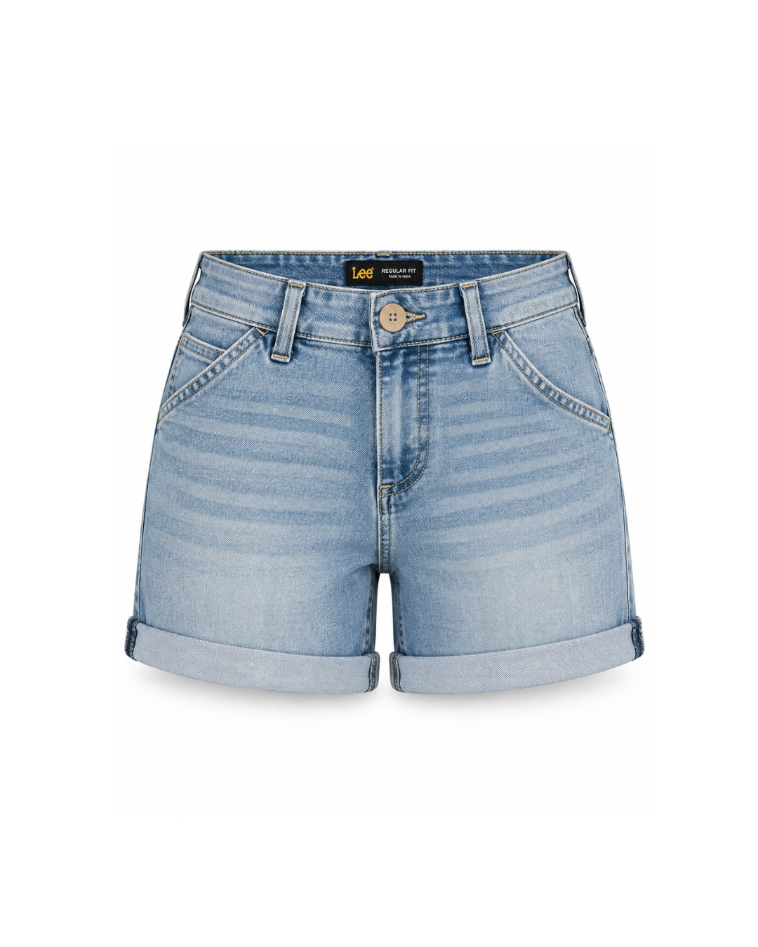 Classic Light Wash Denim Shorts