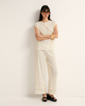 Fringe Textured Co-ord Set - Crude