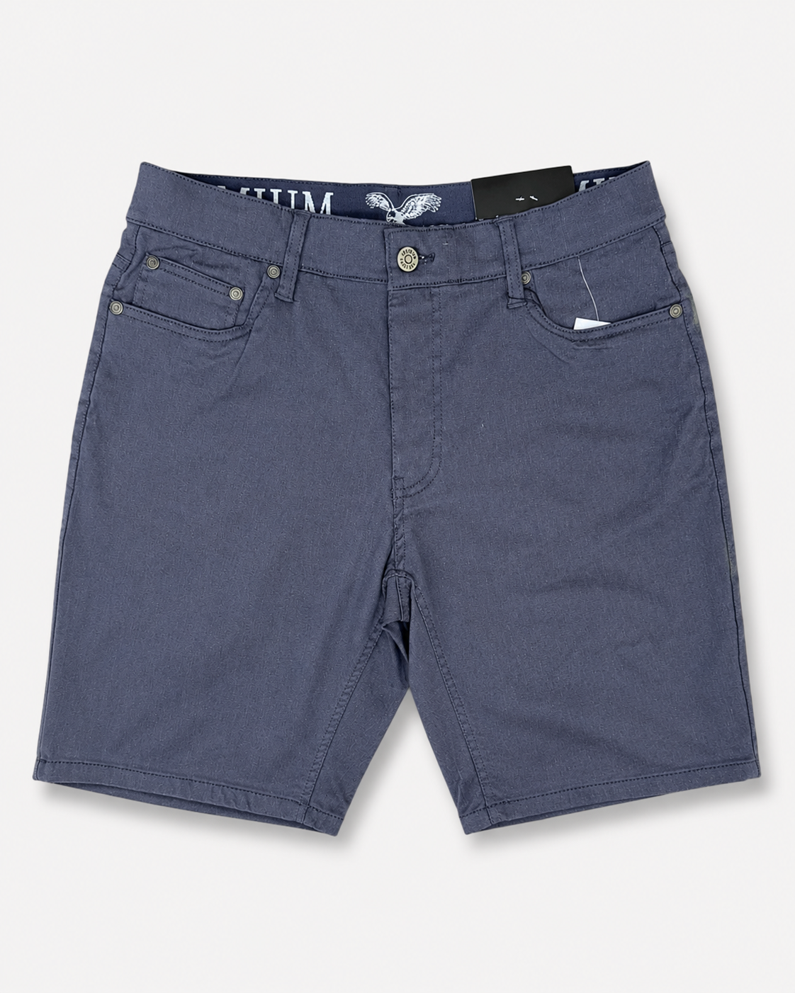 Men's Straight Woven Textured Shorts