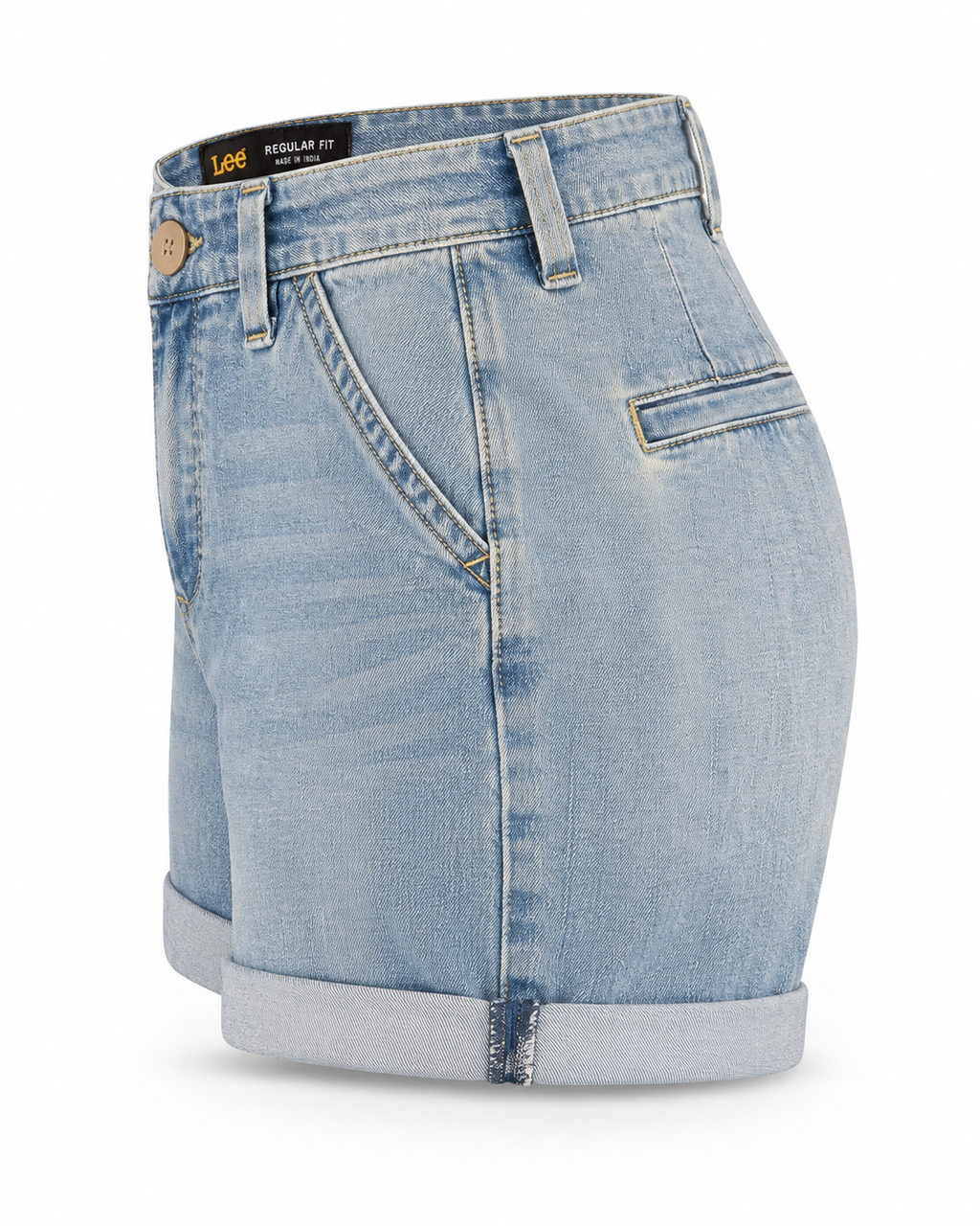 Classic Light Wash Denim Shorts