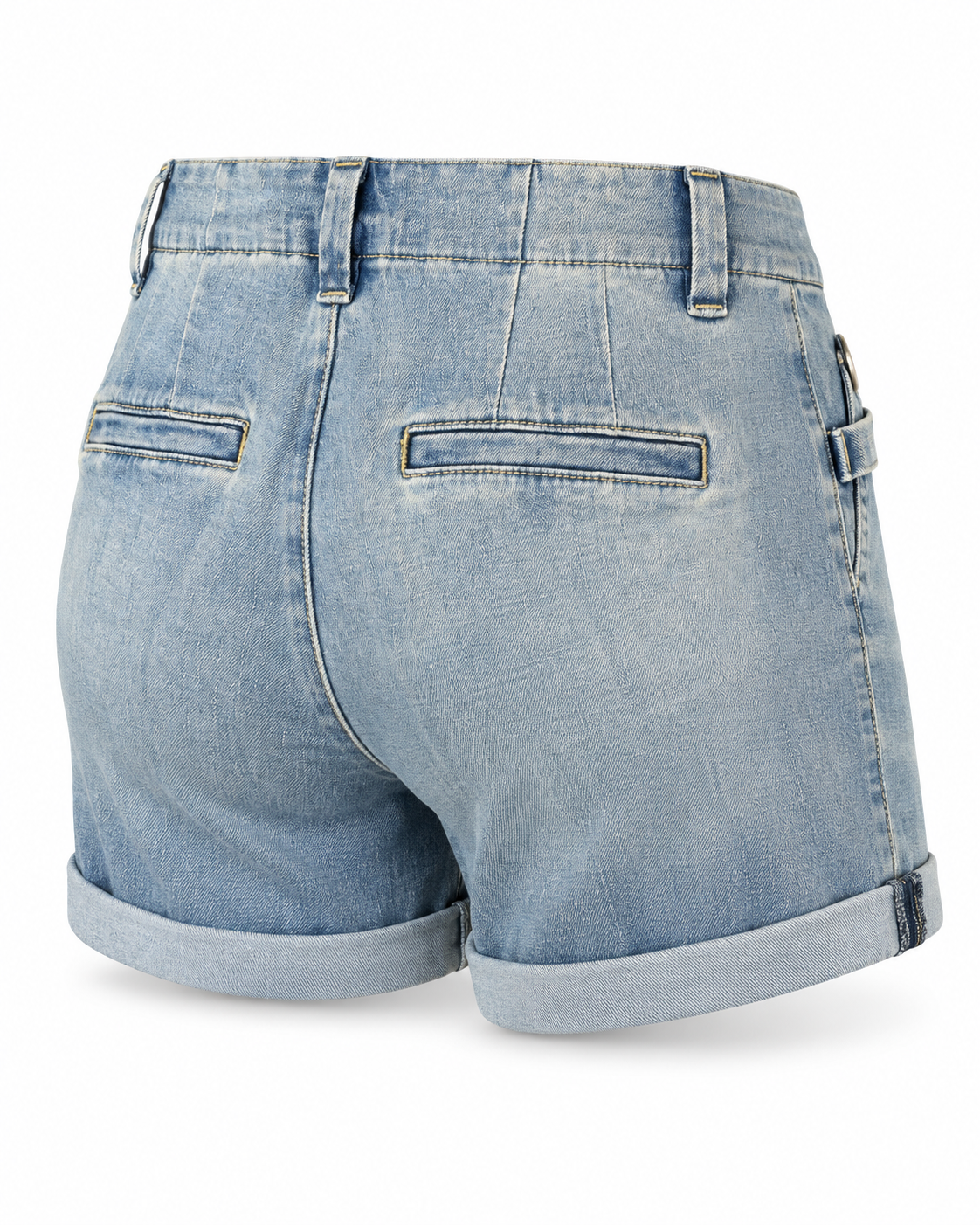 Classic Light Wash Denim Shorts