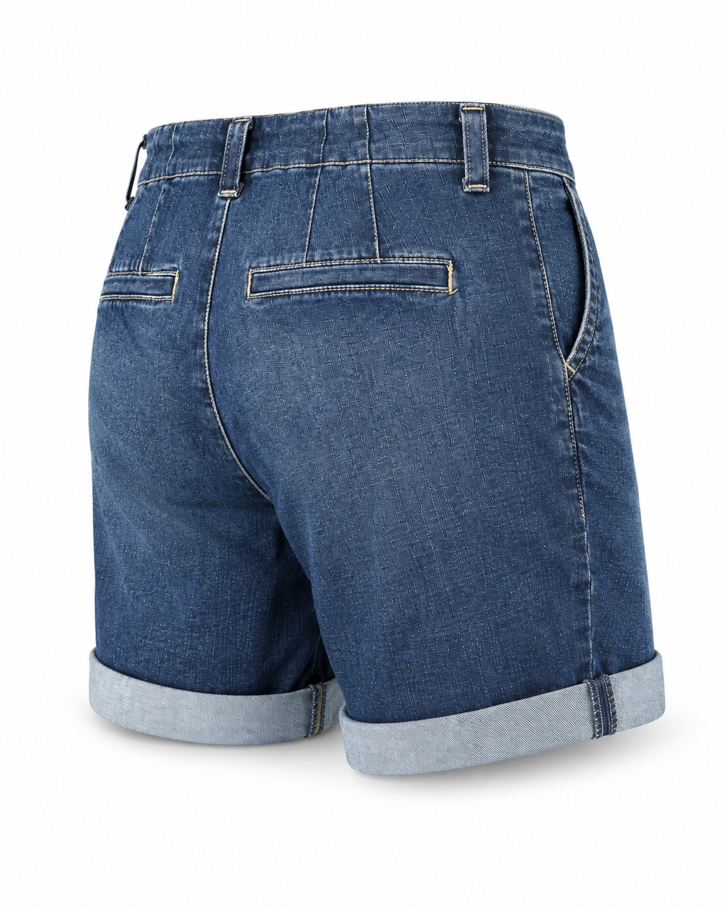 Regular Fit Denim Shorts – Dark Blue