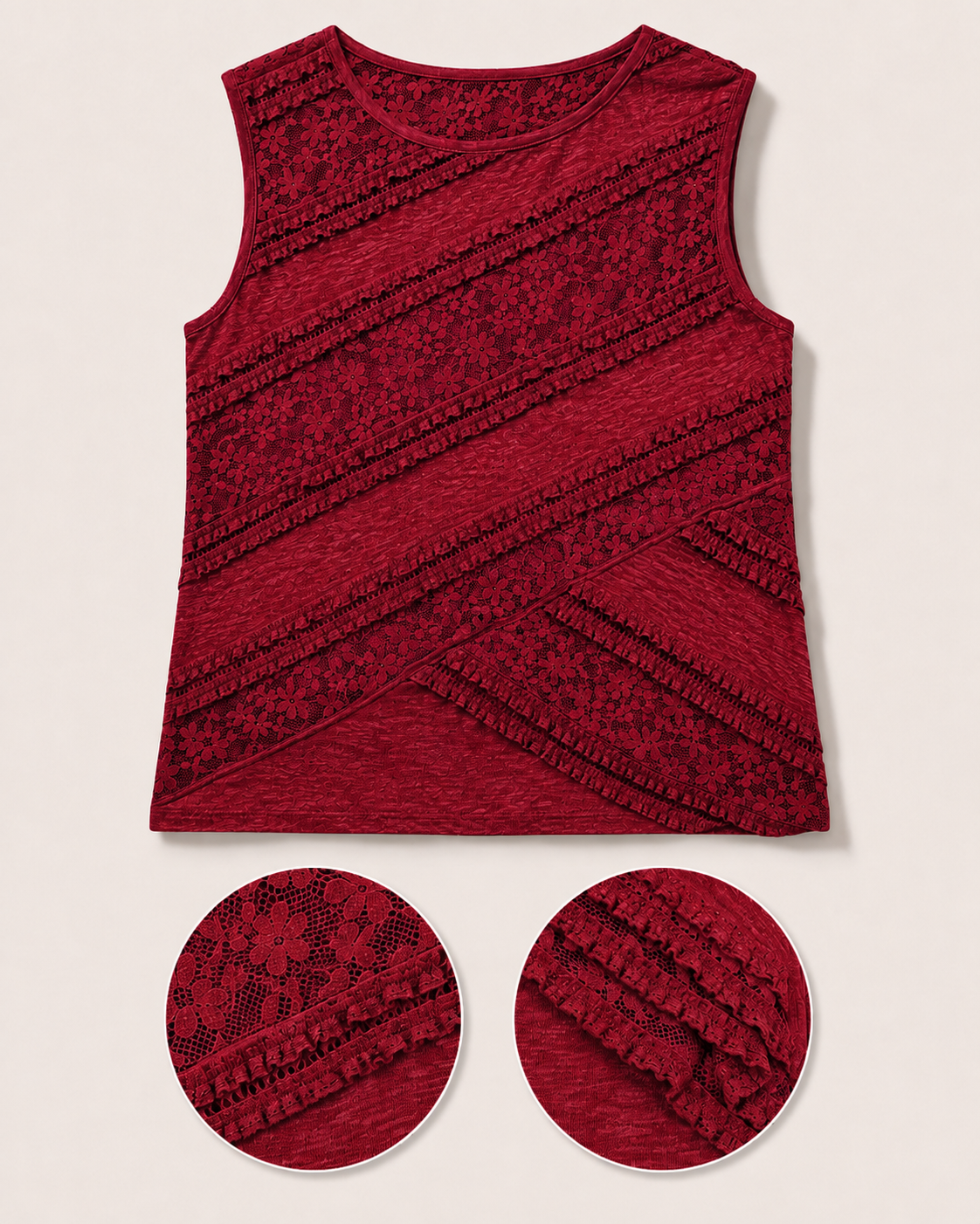Red Lace Maxi Dress