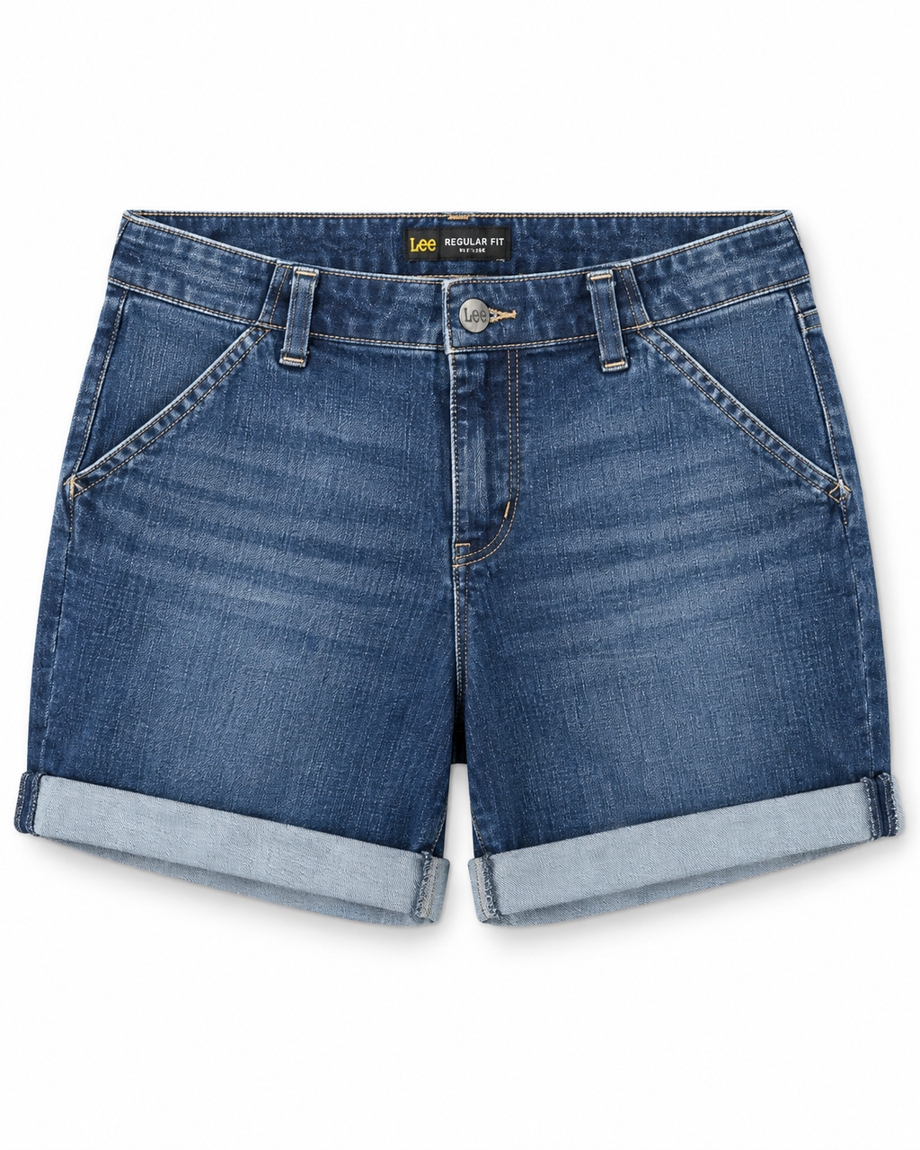 Regular Fit Denim Shorts – Dark Blue
