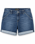 Regular Fit Denim Shorts – Dark Blue