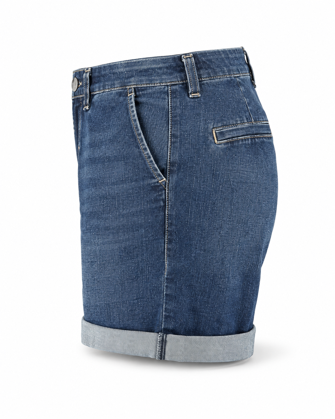 Regular Fit Denim Shorts – Dark Blue