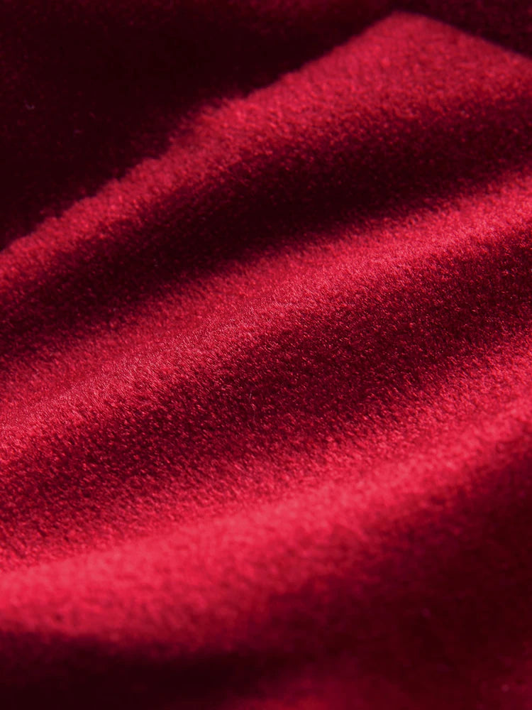 Exclusive Red Velvet Padded Jacket