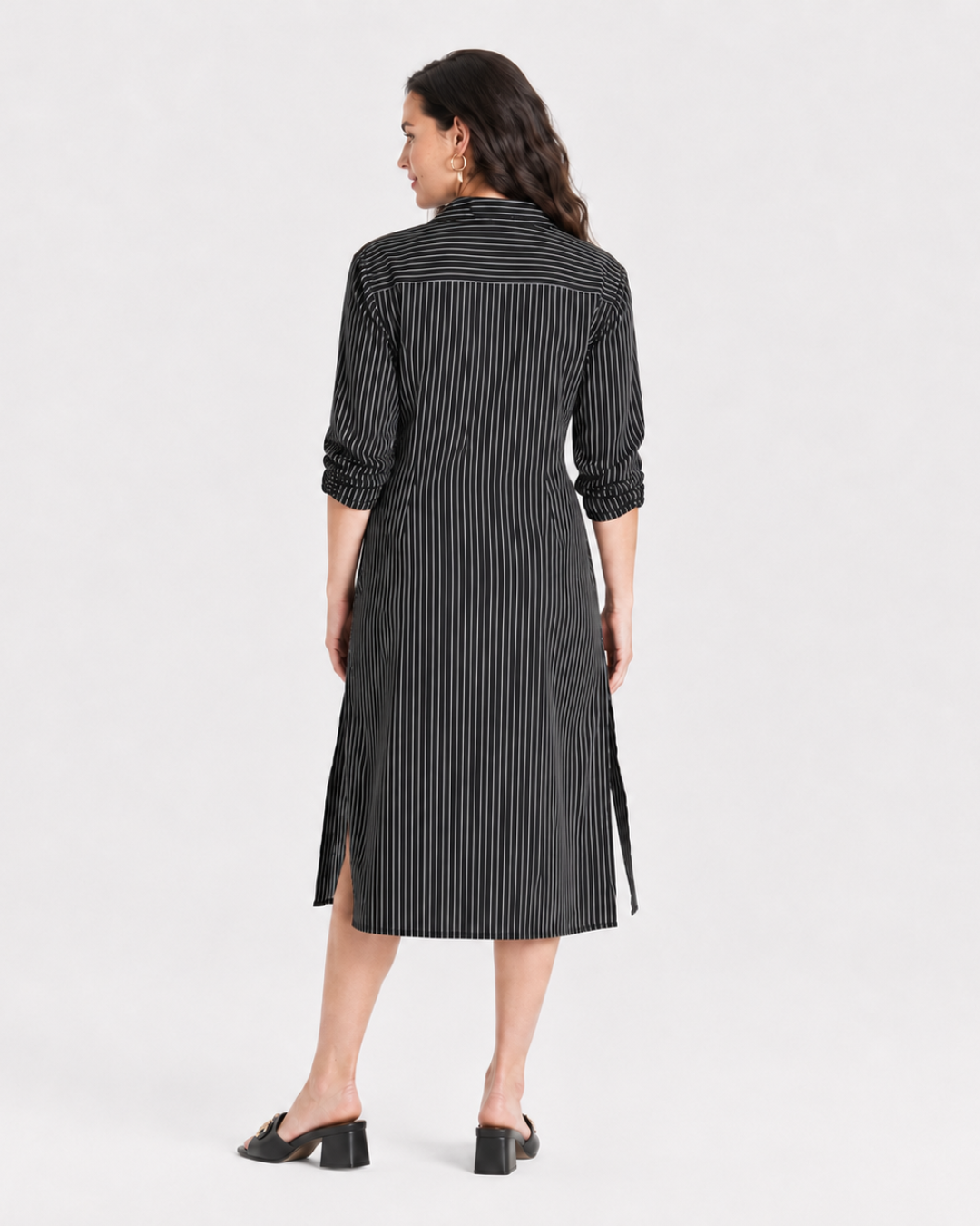 Long Sleeve MIDI Shirtdress