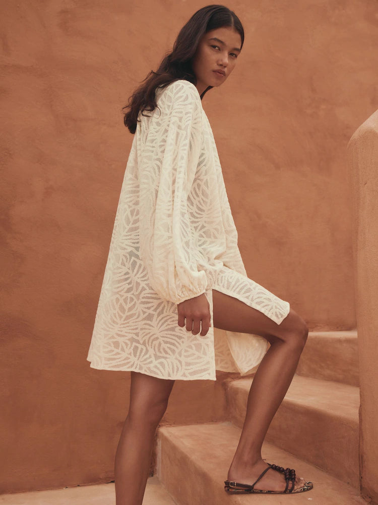 Cream Beach Kaftan