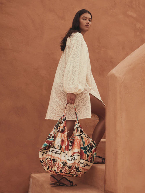 Cream Beach Kaftan